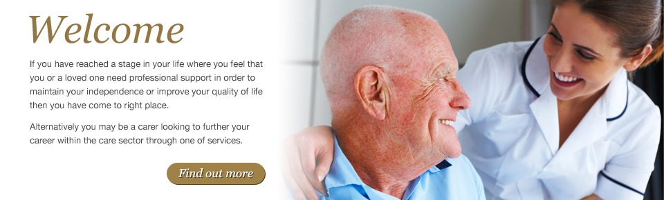 A carer supporting an older gentleman at home